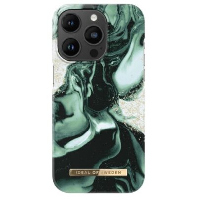 IDEAL OF SWEDEN Θήκη Fashion Case iPhone 14 Pro Golden Olive Marble