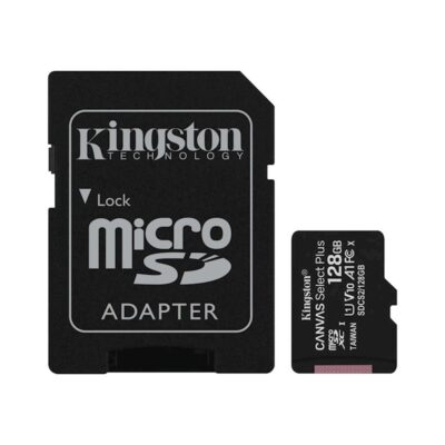 Kingston memory card 128GB microSDXC Canvas Select Plus cl. 10 UHS-I 100 MB/s + adapter
